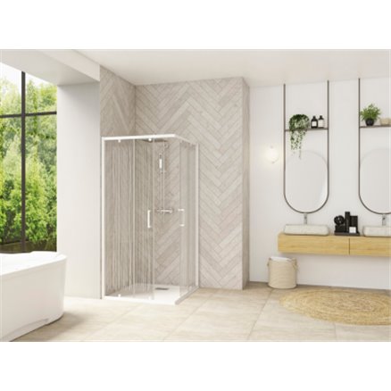 Porte de douche Smart Design A/C passage à gauche - Kinedo
