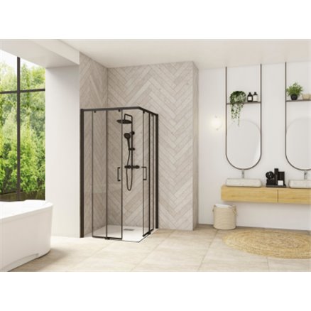 Porte de douche Smart Design A/C sans seuil Fixe à gauche - Kinedo