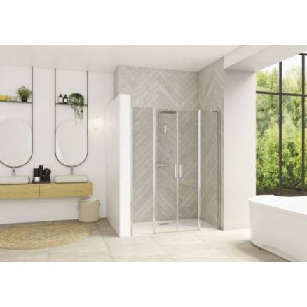Porte de douche Smart Design 2P XXL sans seuil - Kinedo