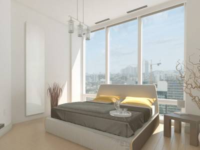 Radiateur eau chaude Monochrome, Gris Ardoise 450 Watts Vertical