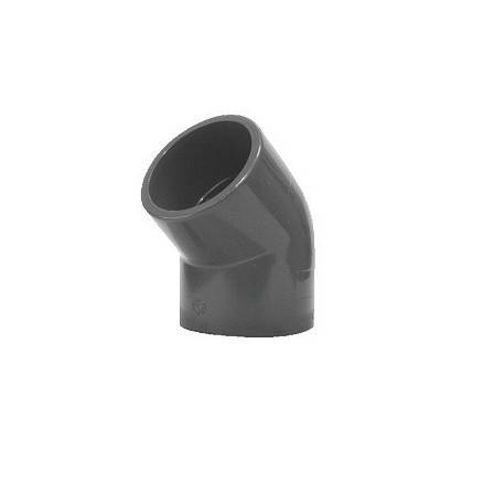 Coude PVC pression 45° Petit rayon