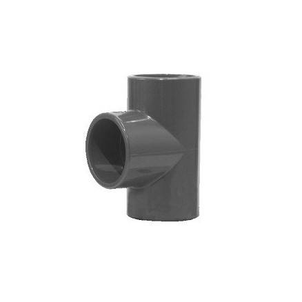 Té égal et réduit PVC pression 90°