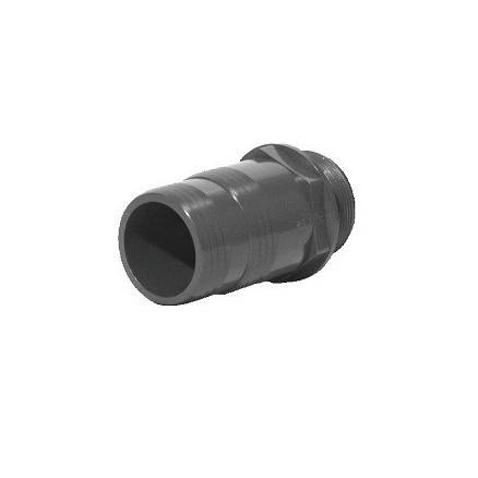 Raccord Fer-PVC pression cannelé mâle à visser