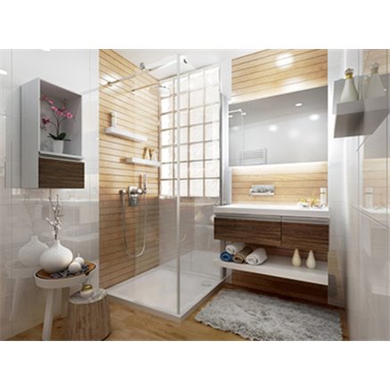 Paroi de douche Ancocombi, Walk In fixe - Anconetti