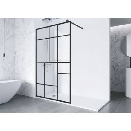 Paroi de douche Black New Anco, fixe - Anconetti