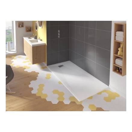 Receveur de douche Kinesurf Rectangulaire Bonde centre sur largeur H 4 cm