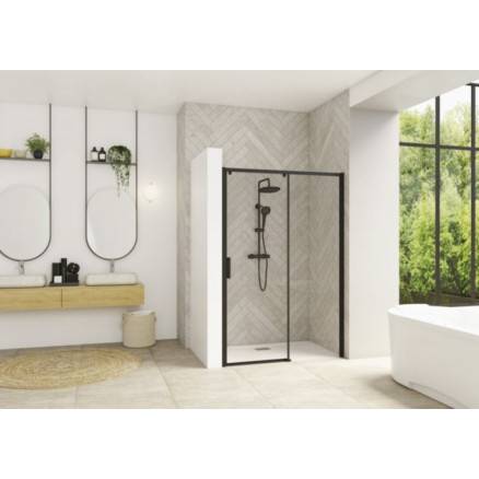 Porte de douche Smart Design C sans seuil ouverture à gauche - Kinedo