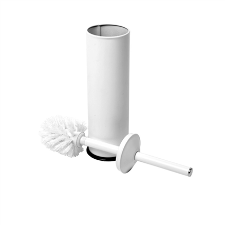 Brosse Toilettes WC Suspendu Noir avec Support de Brosse Balai