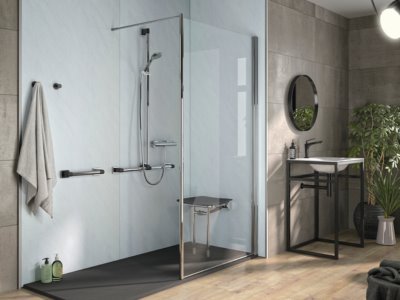 Paroi de douche LevelBest Chromé 700x1900 mm