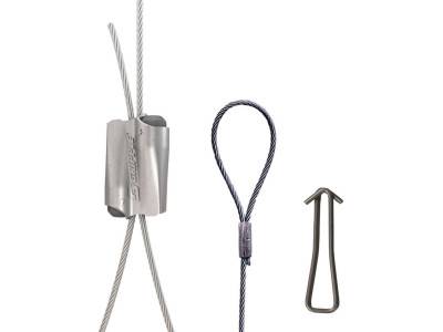 Kit de 4 suspensions 4616854 pour cassette de climatisation L2m, ancrage béton + outil de pose