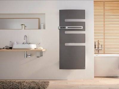 Sèche serviette électrique Serenis 500 Watts, Mât à gauche Blanc Carat
