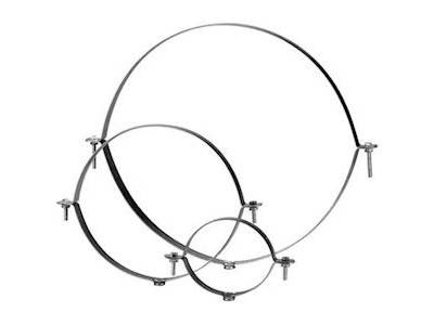 Collier support isolé Ø 80mm