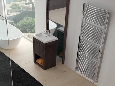 Sèche serviette eau chaude Venus Chromé 239 Watts, Robinetterie standard