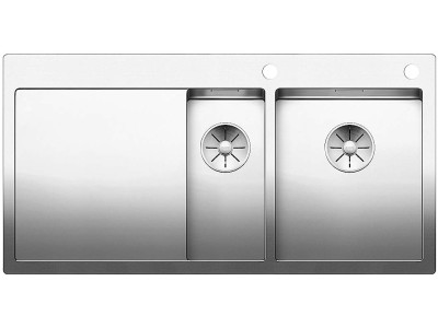 Evier Claron 6 S-IF Steelart 521645 Cuve simple et vide sauce Egouttoir à gauche