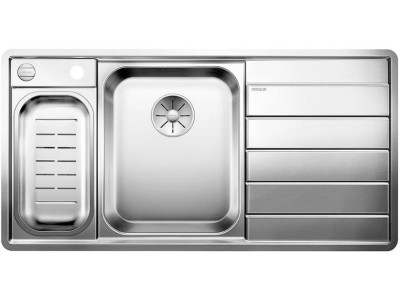 Evier Axis III 6 S-IF  522105 Egouttoir à droite avec planche en verre