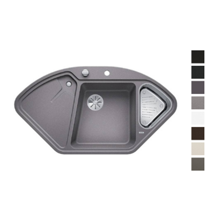 Blancodelta II 9E-F Silgranit - Evier Blanco