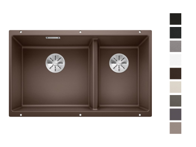 Evier Subline 430/270-U Silgranit 523155 Blanc 