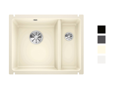 Evier Subline 375-U Céramique 523726 414x456 mm Blanc Cristal PuraPlus