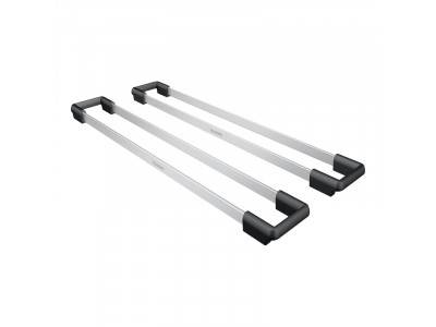 Lot de 2 rails Etagon 234164, Inox