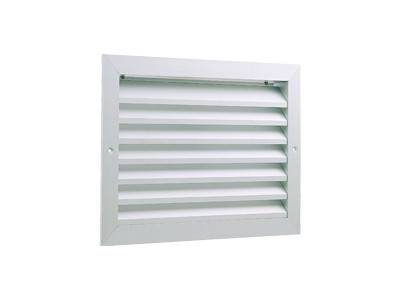 Grille extérieure aluminium GAE pas d'aillettes 10 mm 200x100 mm