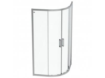Paroi de douche accès d'angle K9250EO Connect 2 80 cm profilés argent brillant