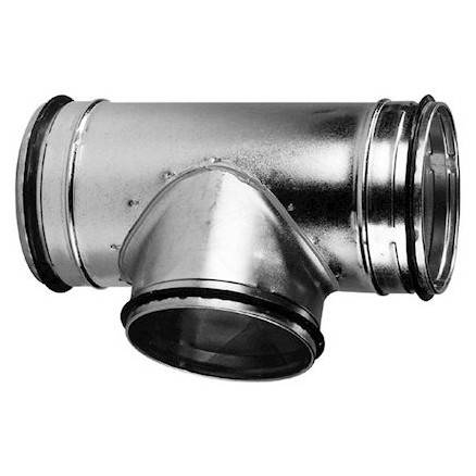 Conduit de ventilation galvanisé