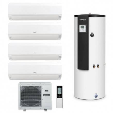 Triple C 190 L, 4 unités Mokai R32 - Chauffe-eau thermodynamique Hitachi