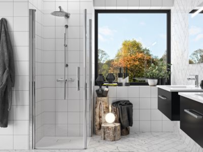 Porte de douche Larenco Classique en angle 1900x800mm
