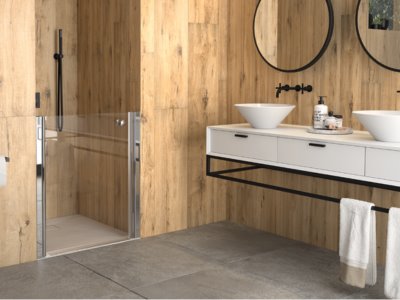 Larenco porte Duo Care en angle 26724 900x800mm