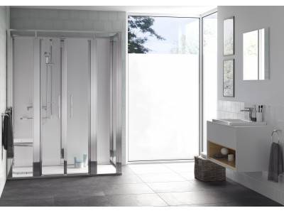 Cabine Onyx Porte Saloon 1280SDLAWH 1200x800 mm en niche gauche