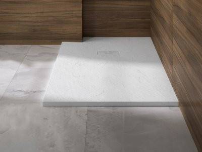 Receveur de douche Kinerock Evo Blanc  80x80 cm