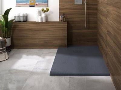 Receveur de douche Kinerock Evo Gris Anthracite 80x80 cm