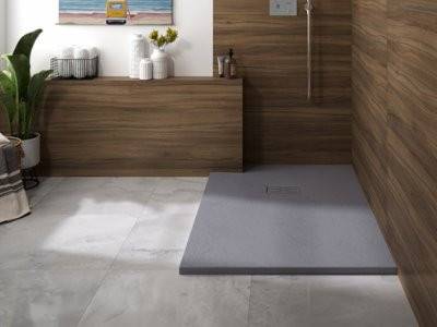 Receveur de douche Kinerock Evo Gris Pierre 80x80 cm
