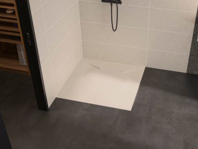 Receveur de douche Kinediva 100x80 cm blanc