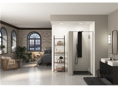 Porte de douche Ekinox P charnières à gauche 70 cm