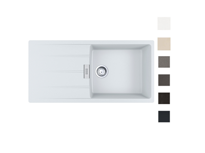 Evier Centro Fragranit CNG 611-XL Blanc artic automatique 121605
