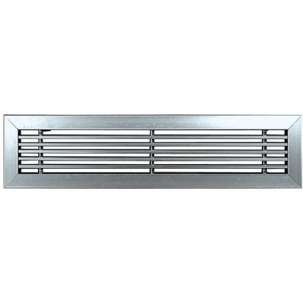 Grille linéaire de soufflage et de reprise à ailettes fixes GLF