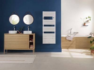 Sèche serviette électrique Riviera 2 500 Watts, Blanc Satin