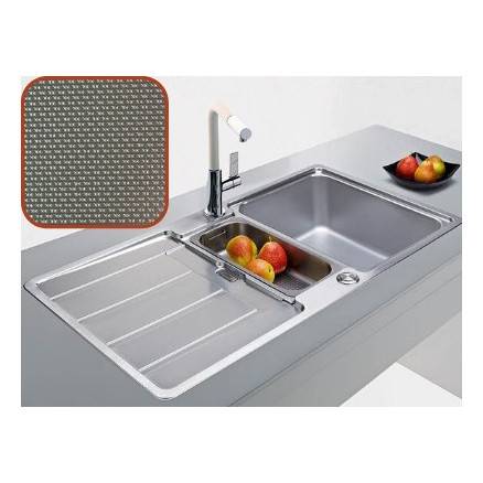 Evier inox nid d'abeille