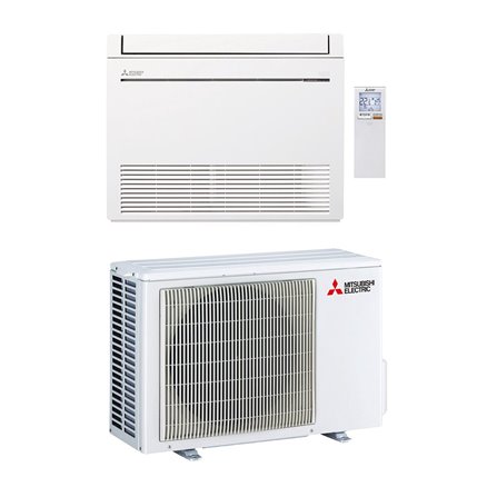 Climatiseur Console Design + Hyper Heating R32 - 3,4 à 6,5 kWatts -  Mitsubishi Electric