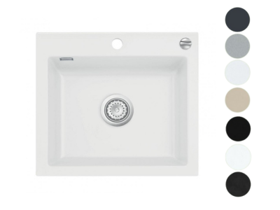 Evier Idole 460x510 mm Blanc brillant