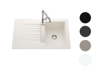 Evier Trevise EV 295VEAP Classique Blanc 860x500 mm