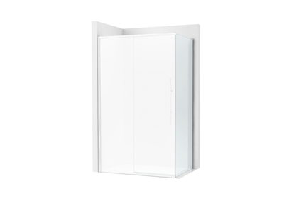 Paroi de douche Brisa LF-C Argent brillant pour receveur 700 mm