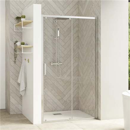 Porte de douche Smart Design C extensible avec seuil - Kinedo