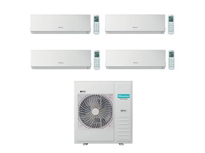 Climatiseur quadri split New Comfort 5AMW125U4RTA, Tailles 20 + 20 + 20 + 20 R32