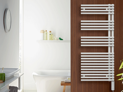 Sèche serviette électrique Cala IHC TLNSR 500 Watts, Droite Blanc