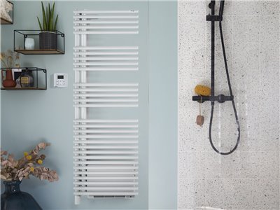 Sèche serviette électrique Cala Twist+Air TLNRT/TLNLT-IFS 500+1000 Watts, Droite