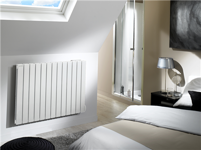 AXINO - Radiateur électrique inertie 1500W fluide blanc satiné - INTUIS