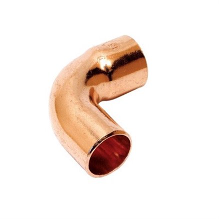 Courbe cuivre pression grand rayon 90° mâle-femelle