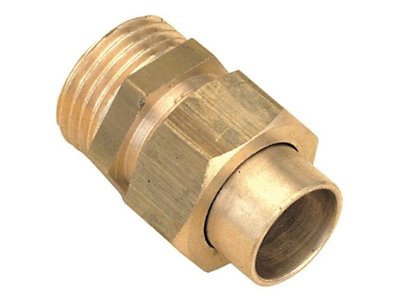 Réducteur de tuyauterie laiton 1"1/2 3/4"F la paire portée plate pour Circulateur